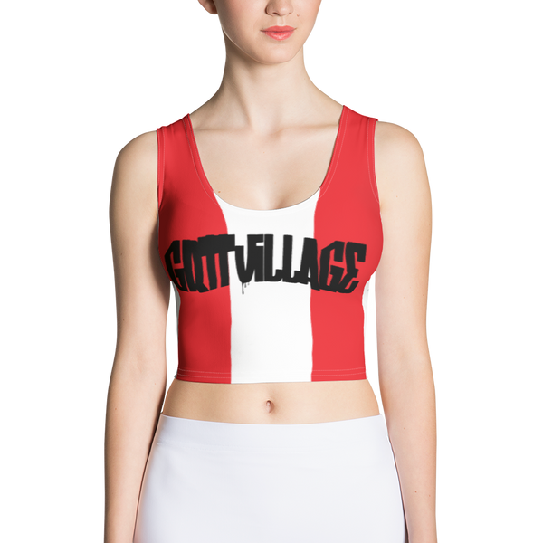 Gritt Village Sublimation Cut & Sew Crop Top